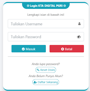 Register PGRI Takalar - Persatuan Guru Republik Indonesia Cabang Kabupaten Takalar